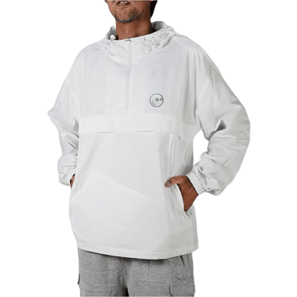 Malbon Evergreen Nylon Golf Anorak White