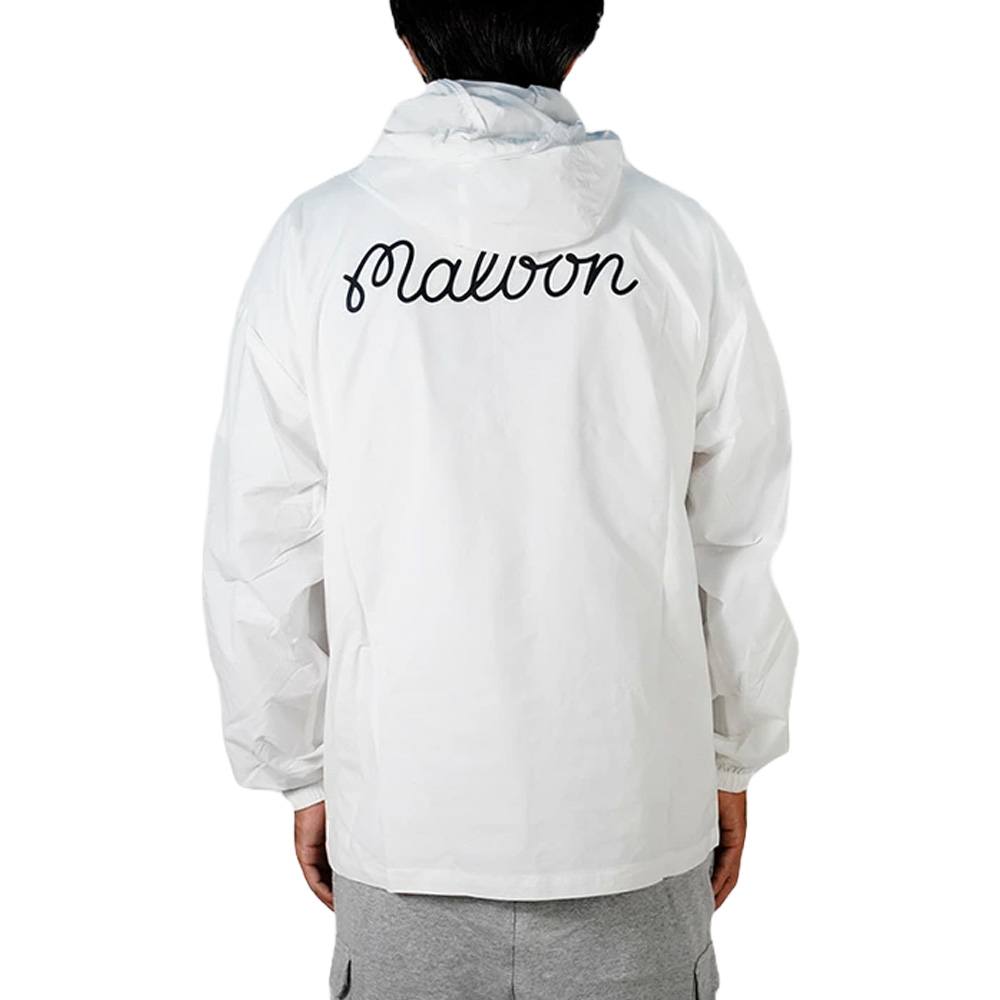 Malbon Evergreen Nylon Golf Anorak White