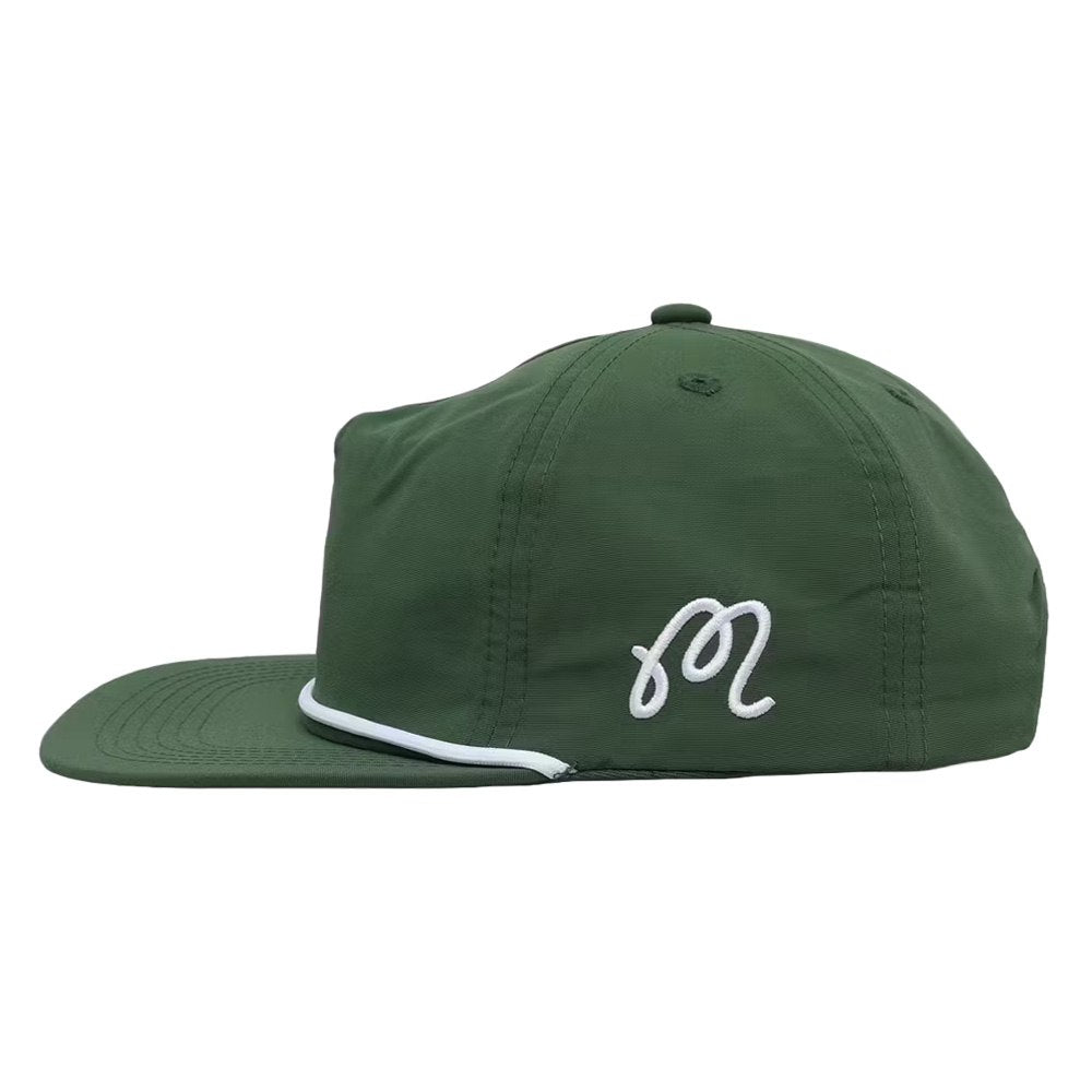 Malbon Evergreen Nylon Rope Golf Cap Evergreen