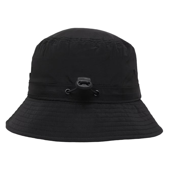 Malbon Evergreen Nylon Golf Bucket Hat Black