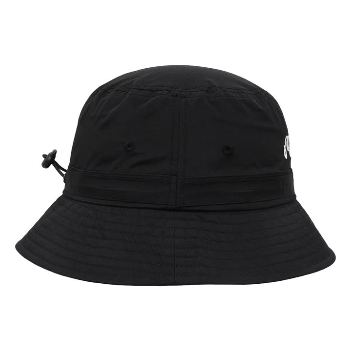 Malbon Evergreen Nylon Golf Bucket Hat Black