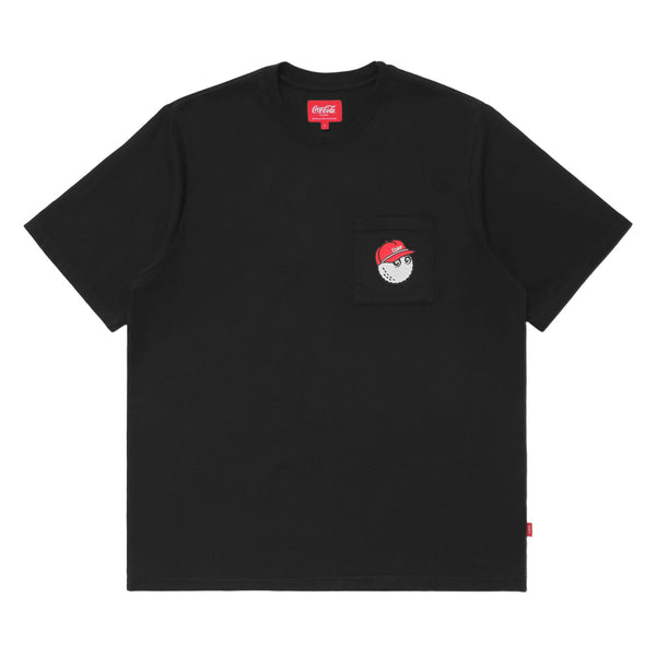 Malbon x Coca Cola Spencerian Block Golf T-Shirt Black