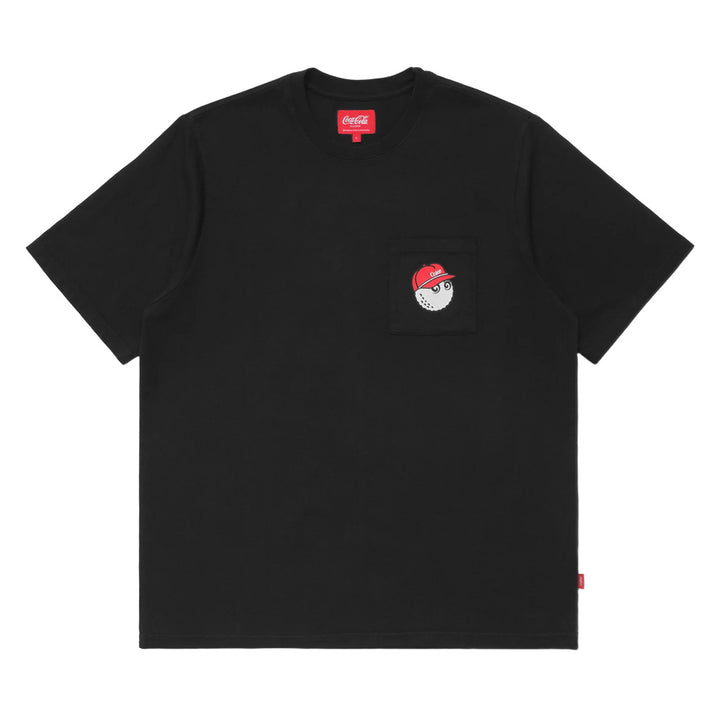 Malbon x Coca Cola Spencerian Block Golf T-Shirt Black