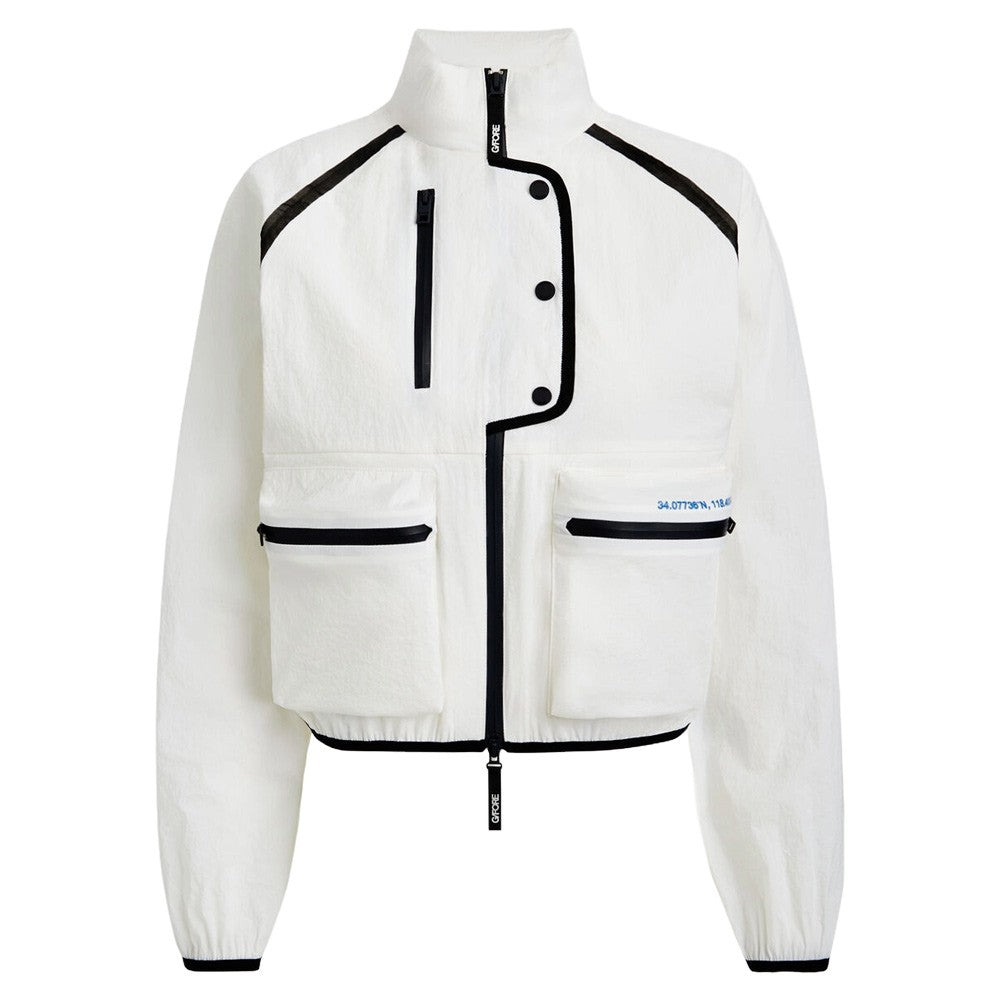 Gfore Contrast Stretch Cropped OPS Windbreaker Golf Jacket Snow - FA24 Women