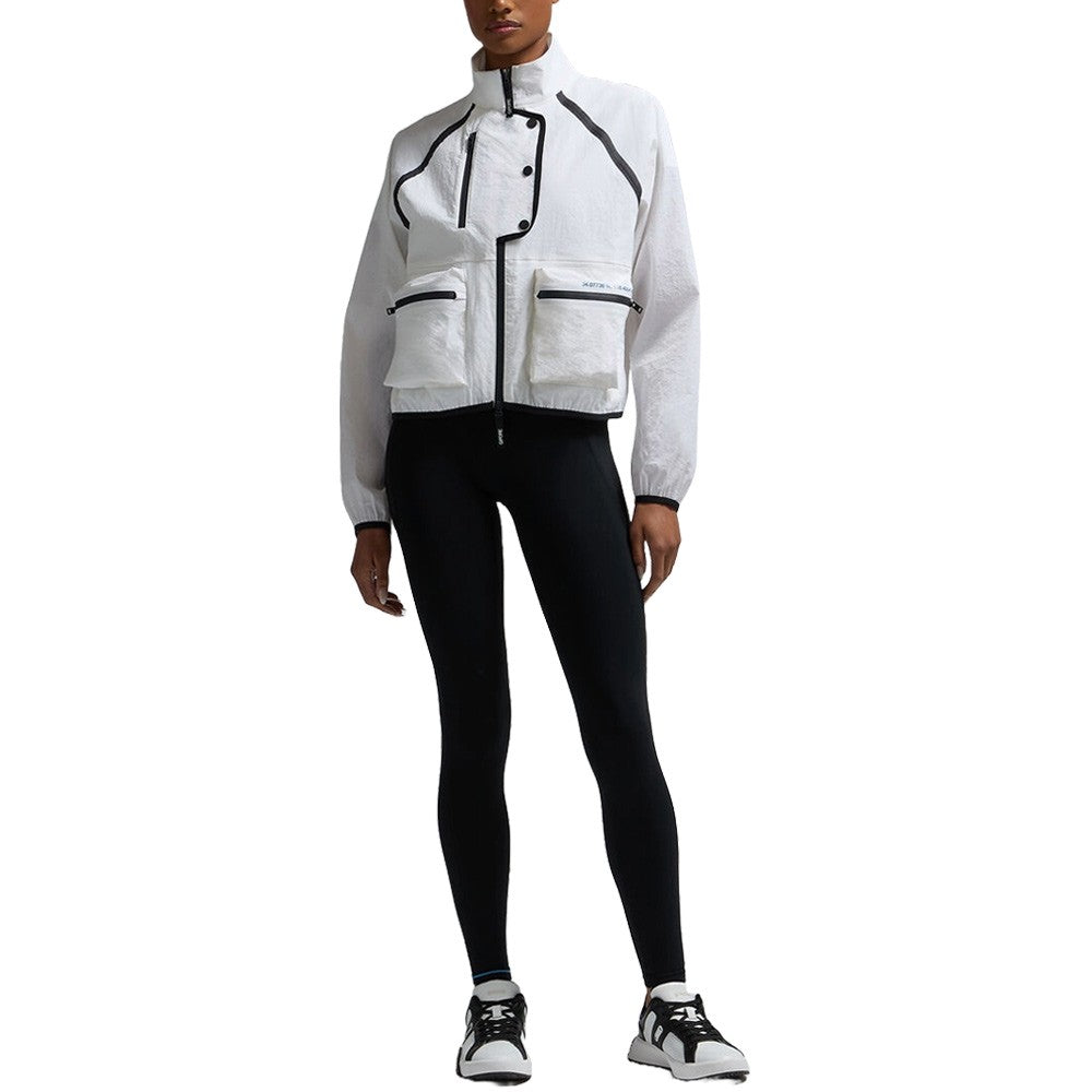 Gfore Contrast Stretch Cropped OPS Windbreaker Golf Jacket Snow - FA24 Women