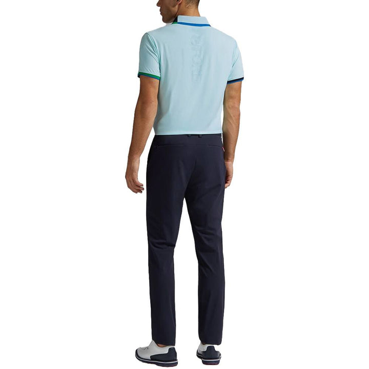 Gfore Silky Pique Contrast Banded Sleeve Golf Polo Daybreak - FA24