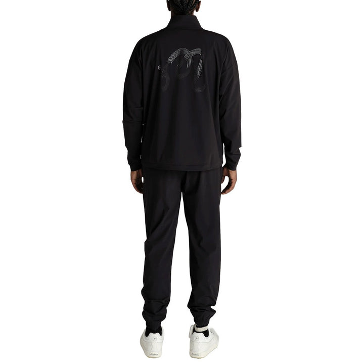 Malbon Performance Quarter Zip Shell Golf Pullover Black