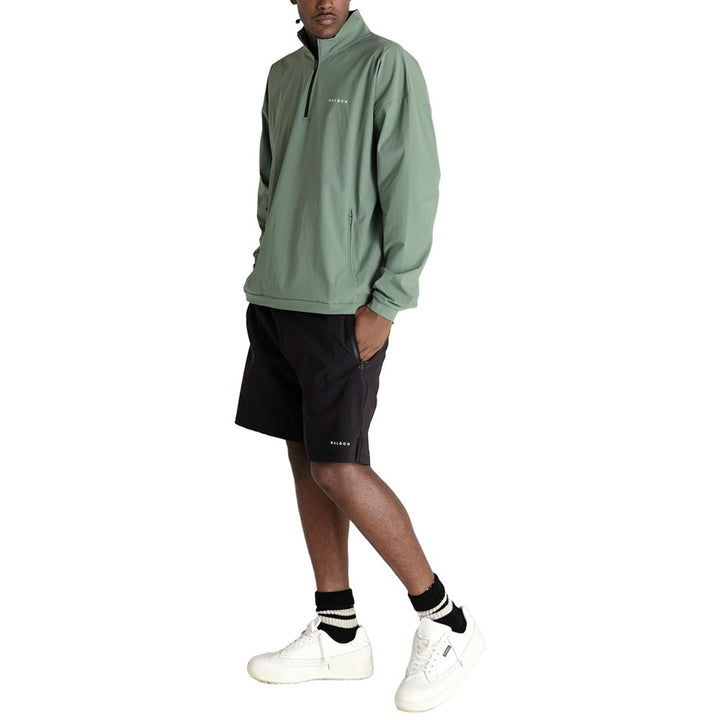 Malbon Performance Quarter Zip Shell Golf Pullover Forest