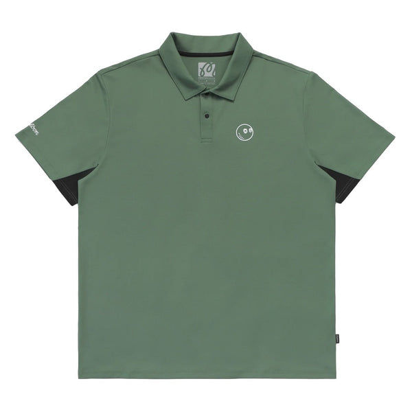Malbon Performance Pique Golf Polo Forest/Black