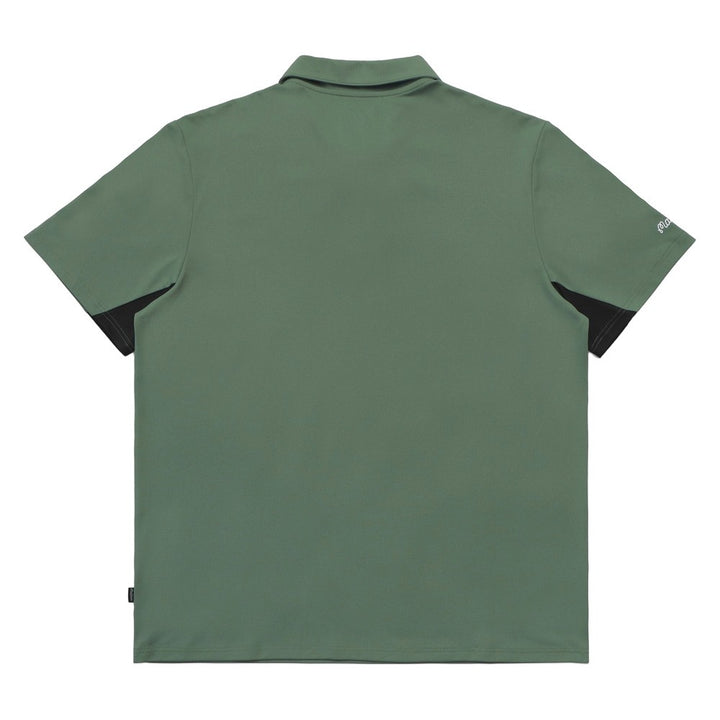 Malbon Performance Pique Golf Polo Forest/Black