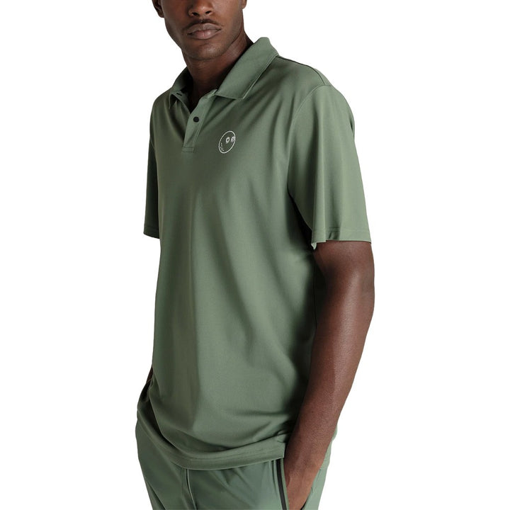 Malbon Performance Pique Golf Polo Forest/Black