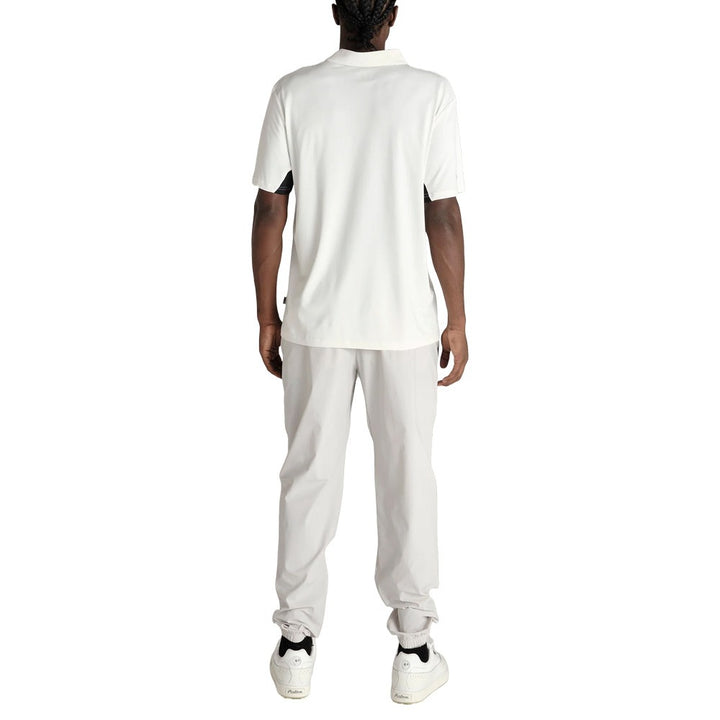 Malbon Performance Pique Golf Polo White/Black
