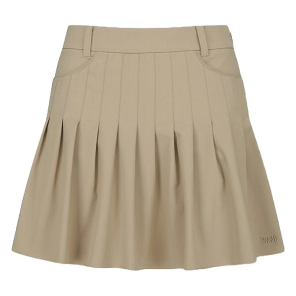 WAAC A-Line Gather Golf Skort Light Brown - FW24 Women