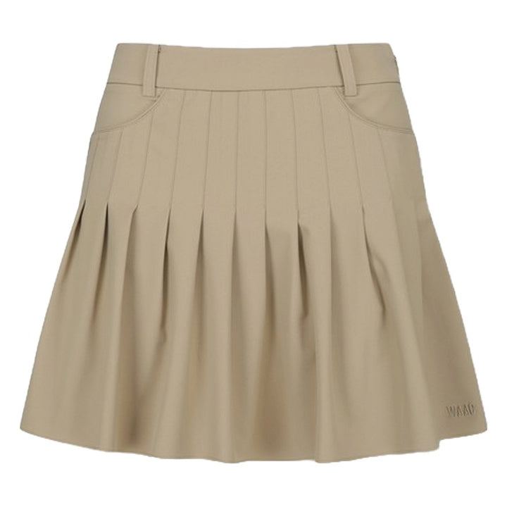 WAAC A-Line Gather Golf Skort Light Brown - FW24 Women