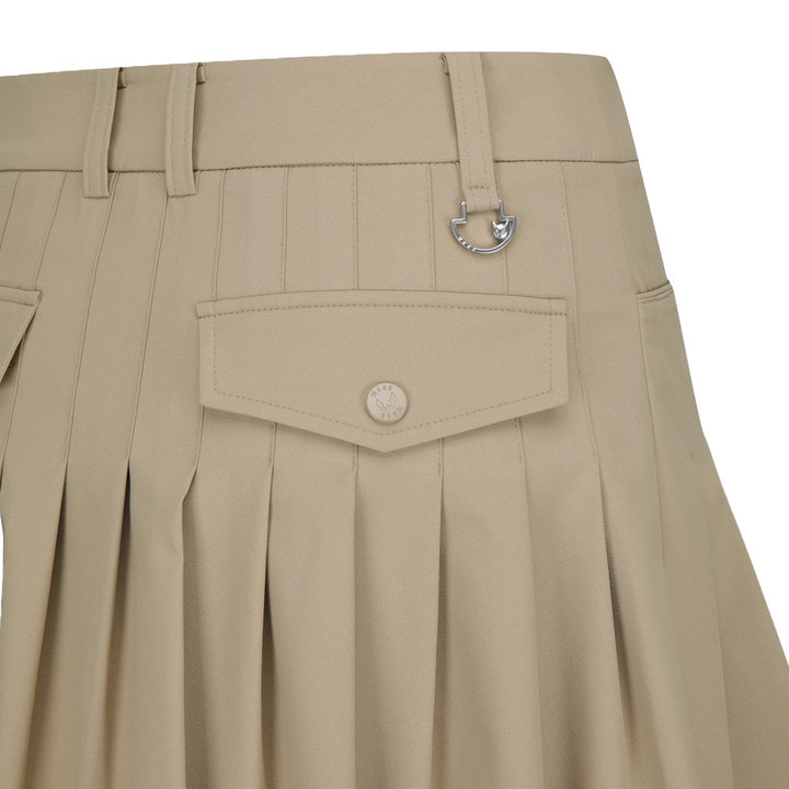 WAAC A-Line Gather Golf Skort Light Brown - FW24 Women