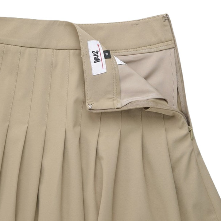 WAAC A-Line Gather Golf Skort Light Brown - FW24 Women