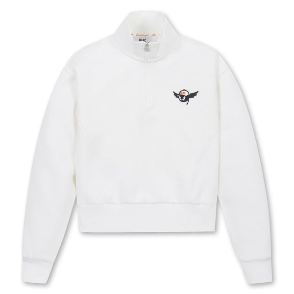 WAAC Half Zip-Up Golf Sweatshirt White - FW24 Women