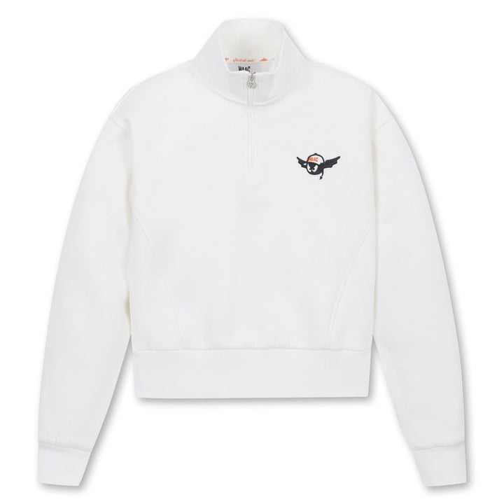 WAAC Half Zip-Up Golf Sweatshirt White - FW24 Women