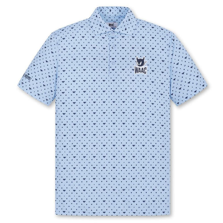 WAAC Flying WAACKY Dot Golf Polo Light Blue - FW24 Men