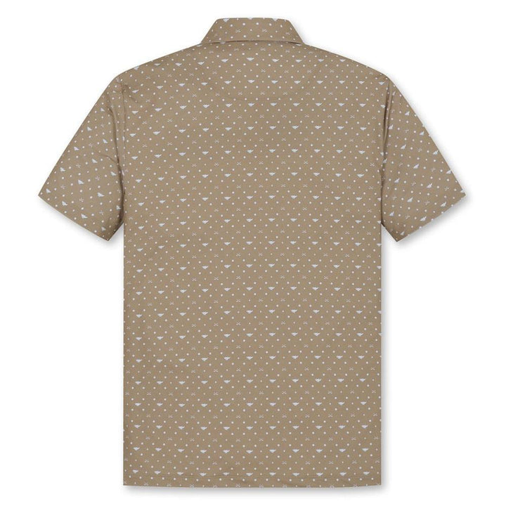 WAAC Flying WAACKY Dot Golf Polo Light Brown - FW24 Men