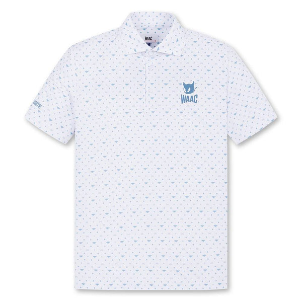 WAAC Flying WAACKY Dot Golf Polo White - FW24 Men