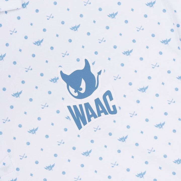 WAAC Flying WAACKY Dot Golf Polo White - FW24 Men