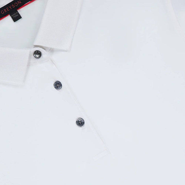 Greyson Cropped Scarlett Golf Polo Arctic White - FA25 Women