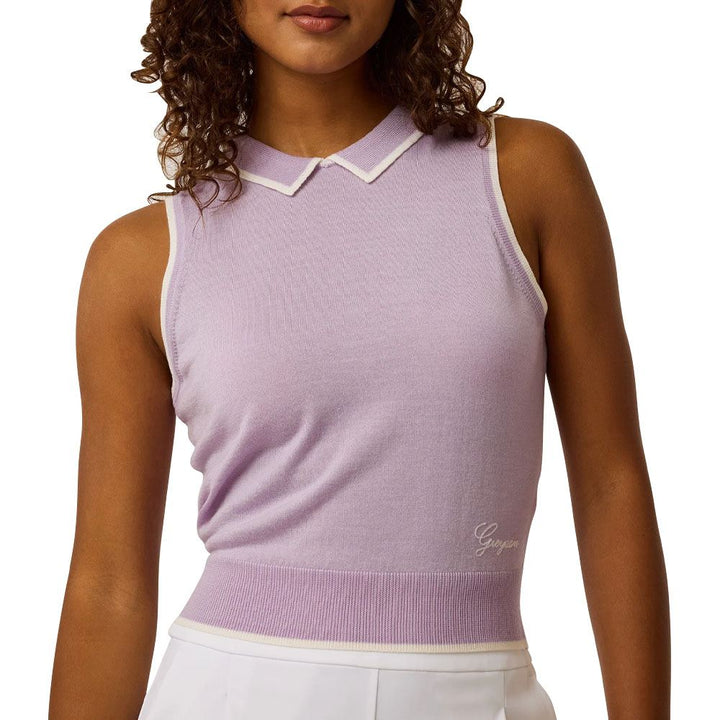 Greyson Bardot Sleeveless Golf Sweater Lavender Mist - FA24 Women