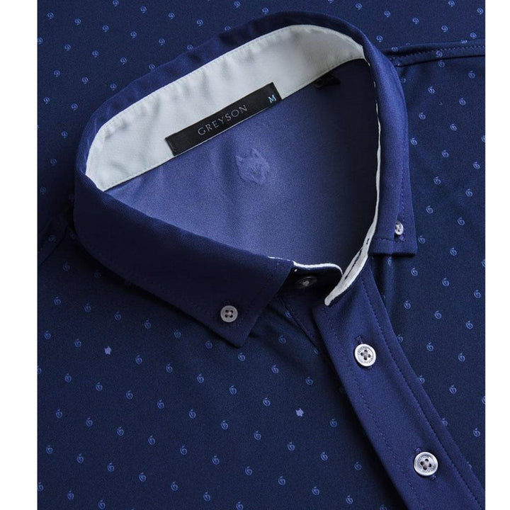 Greyson Icon G Golf Polo Maltese Blue - SP25 Men