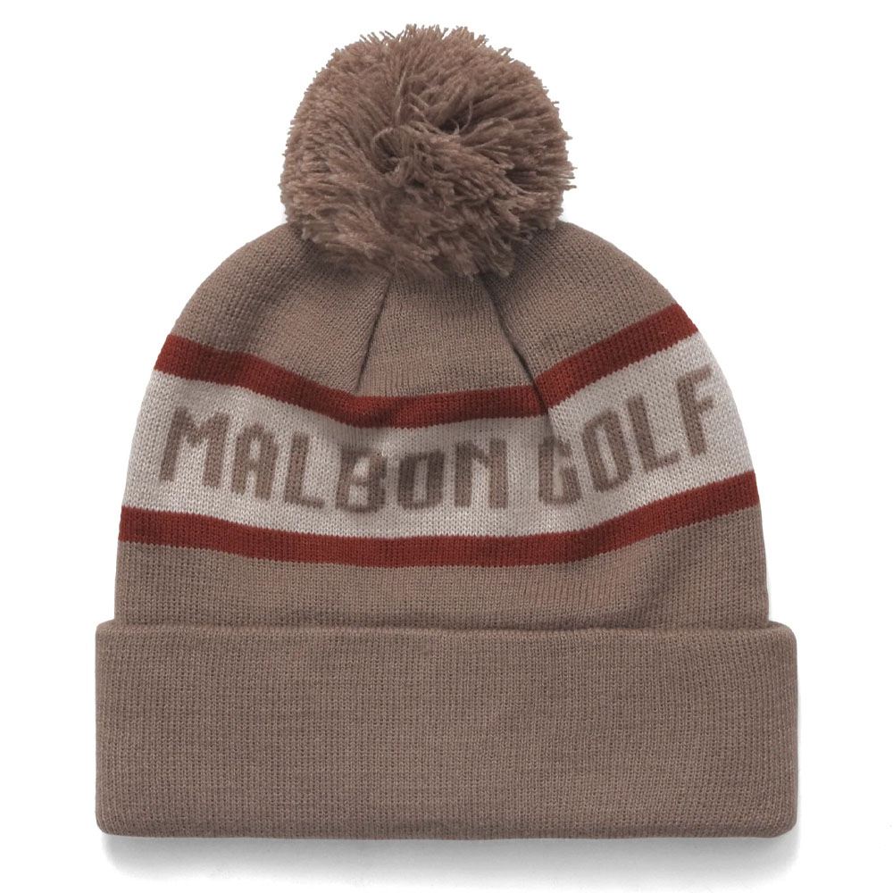 Malbon Alaska Golf Beanie Brown