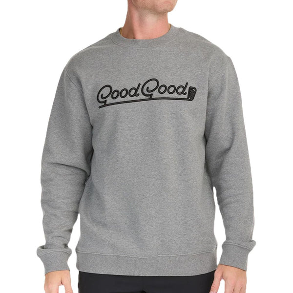 GoodGood Golf Club Fleece Crewneck Golf Sweater Gray - 24