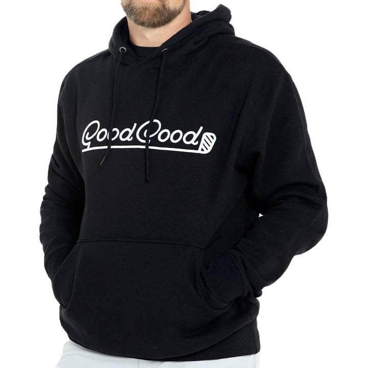 GoodGood Golf Elite Fleece Hoodie Golf Jacket Black - 24