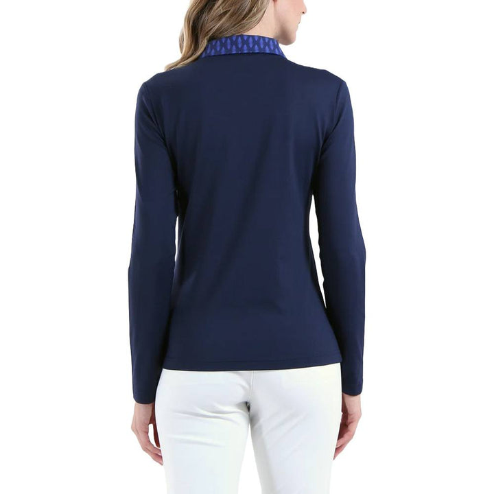 Chervo Affine Longsleeve Golf Polo Blue - FW24 Women