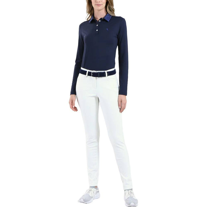 Chervo Affine Longsleeve Golf Polo Blue - FW24 Women