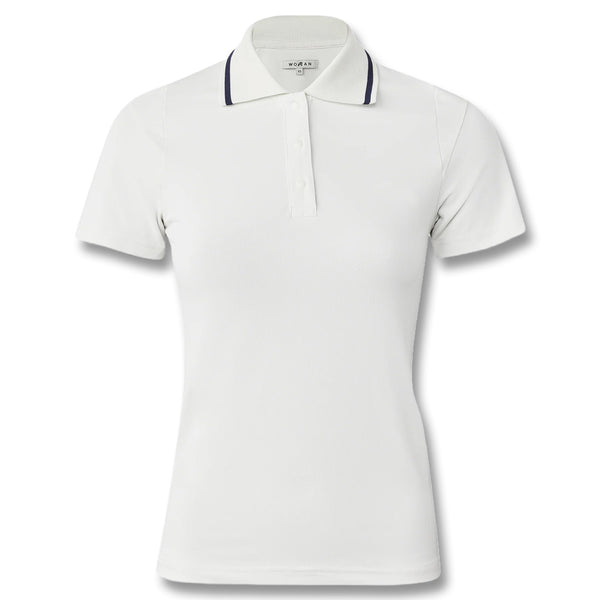 Malbon Evergreen Paloma Golf Polo White - FW24 Women
