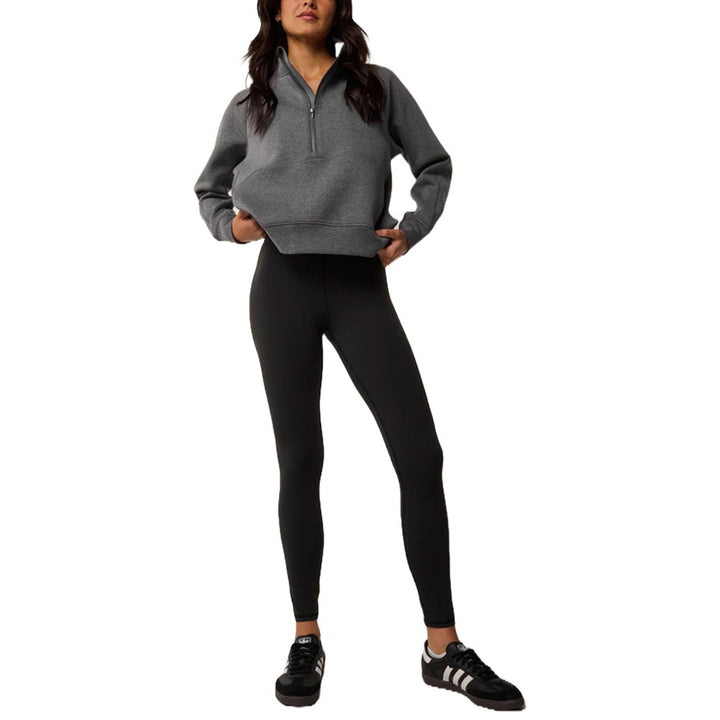 Greyson Melange Kristina 1/2 Zip Golf Pullover Smoke Heather - FA25 Women