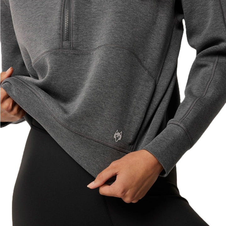Greyson Melange Kristina 1/2 Zip Golf Pullover Smoke Heather - FA25 Women