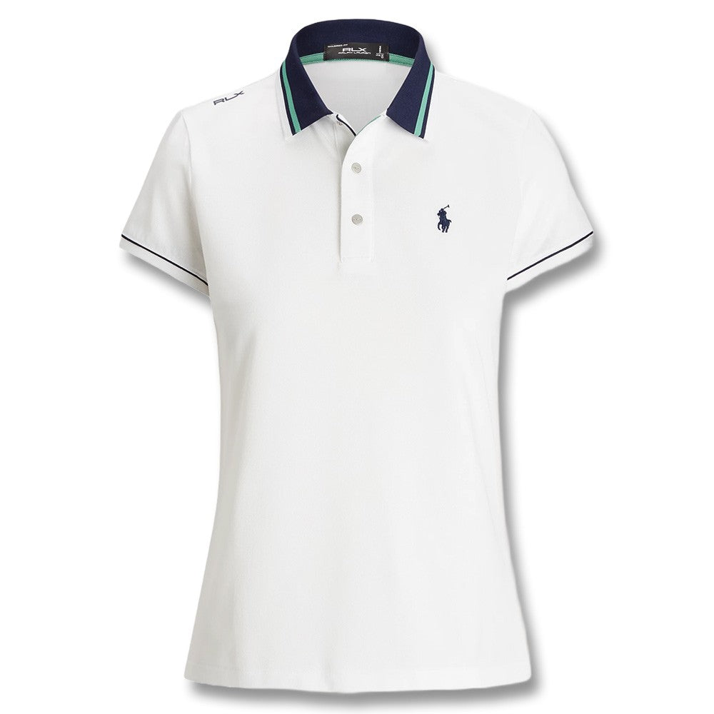 Ralph Lauren Tour Pique Val Golf Polo Ceramic White - FW24 Women