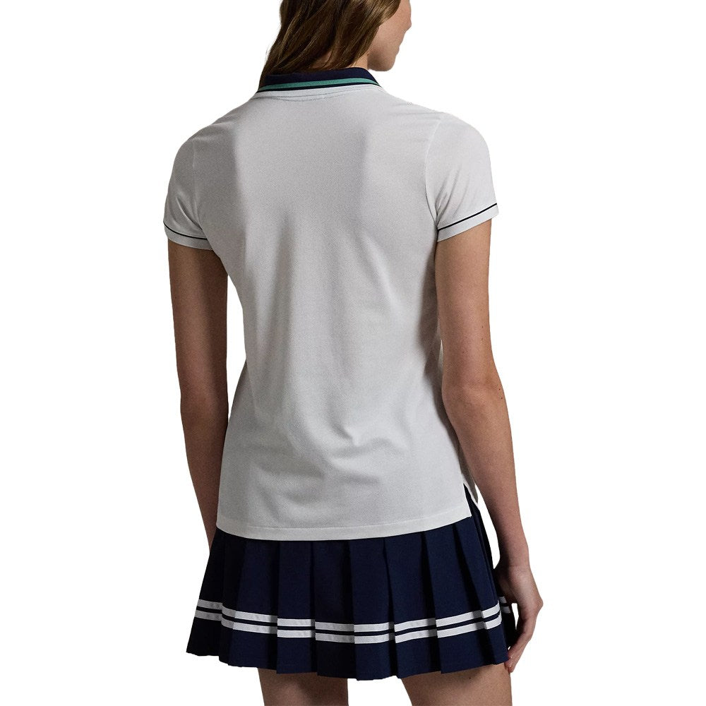Ralph Lauren Tour Pique Val Golf Polo Ceramic White - FW24 Women
