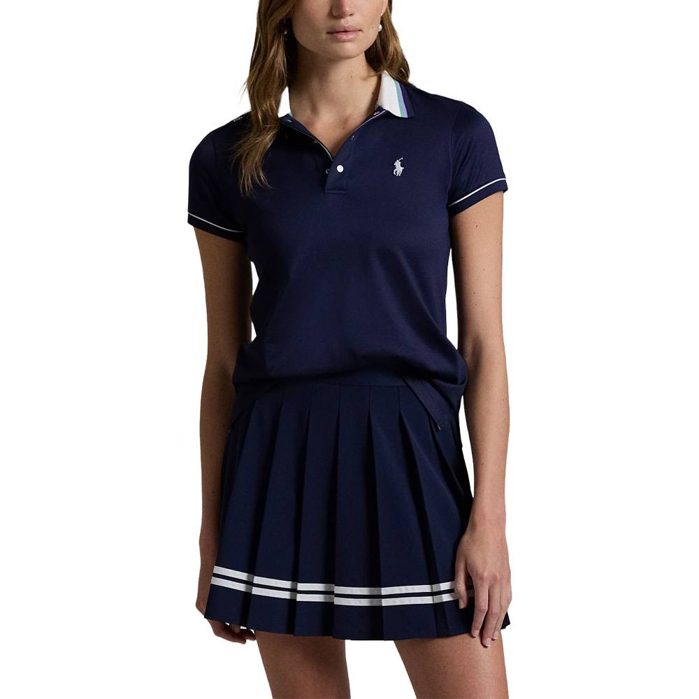 Ralph Lauren Tour Pique Val Golf Polo Ceramic Refined Navy - FW24 Women