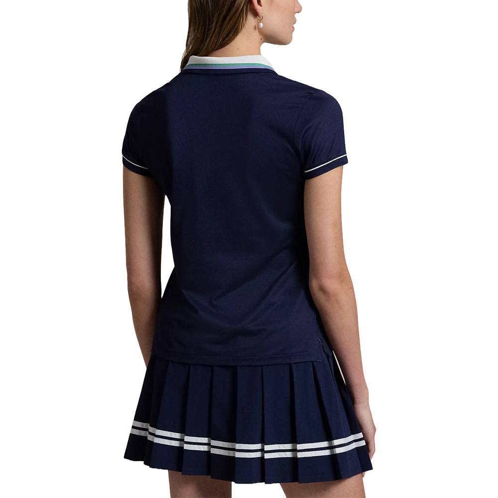 Ralph Lauren Tour Pique Val Golf Polo Ceramic Refined Navy - FW24 Women