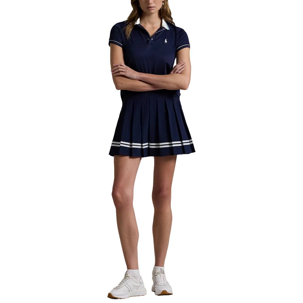 Ralph Lauren Tour Pique Val Golf Polo Ceramic Refined Navy - FW24 Women