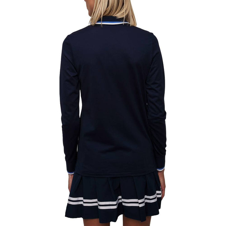 Ralph Lauren Tour Pique Val Golf Polo Refined Navy Multi - FW24 Women