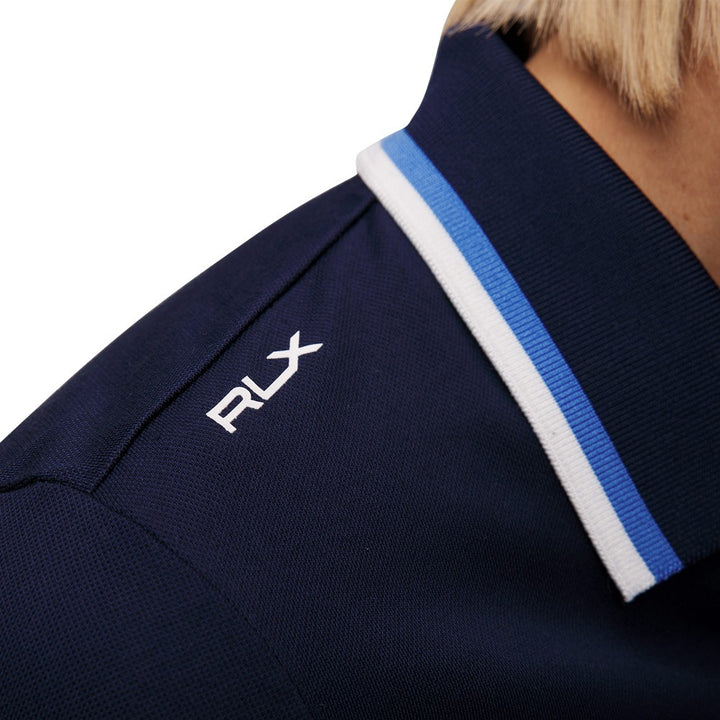 Ralph Lauren Tour Pique Val Golf Polo Refined Navy Multi - FW24 Women