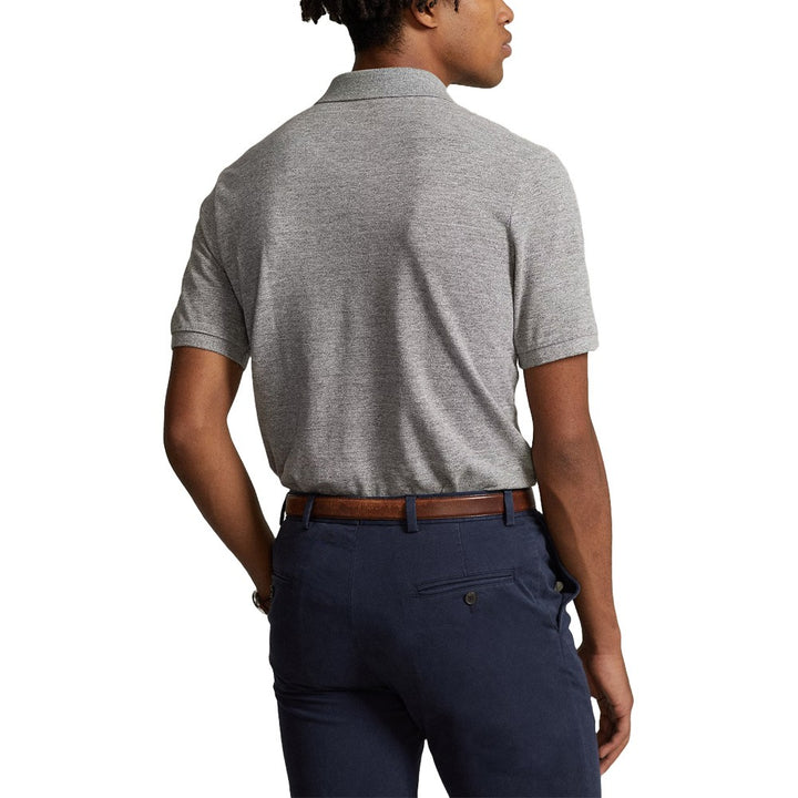 Ralph Lauren Mesh Custom Slim Fit Solid Golf Polo Canterbury Heather - FW24 Men