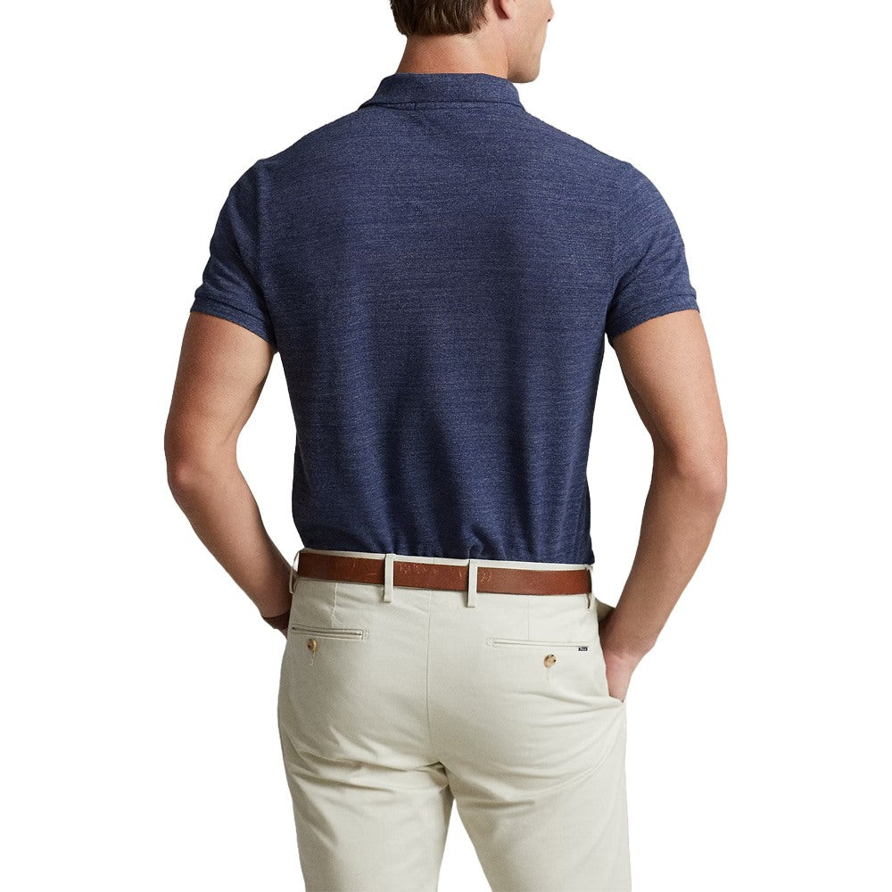 Ralph Lauren Mesh Custom Slim Fit Solid Golf Polo Classic Royal Heather - FW24 Men