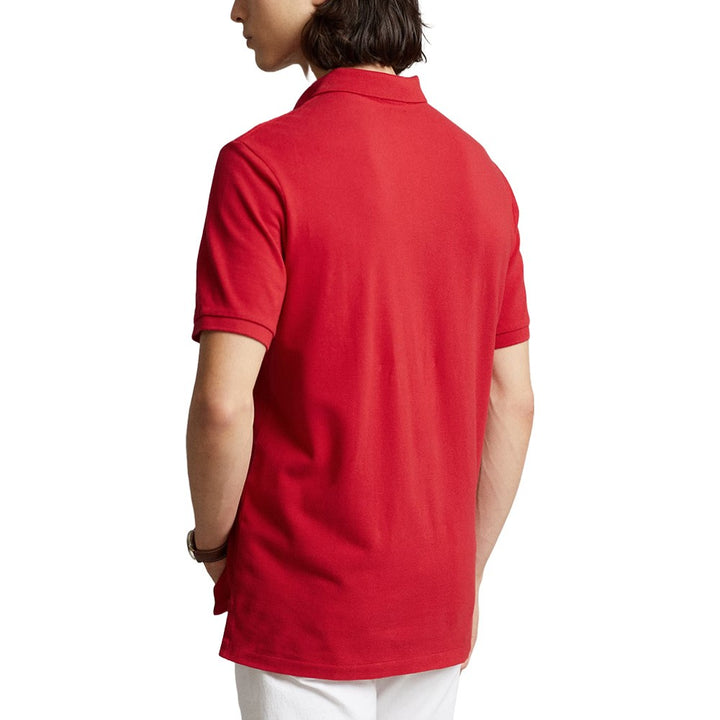 Ralph Lauren Mesh Custom Slim Fit Solid Golf Polo RL2000 Red - FW24 Men