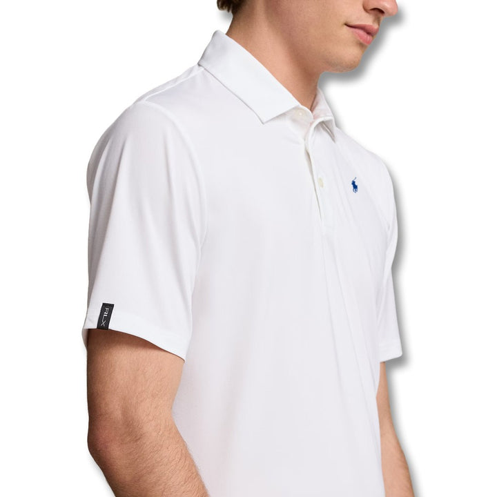 Ralph Lauren Lightweight Airflow Jersey Solid Golf Polo Ceramic White - FW24 Men