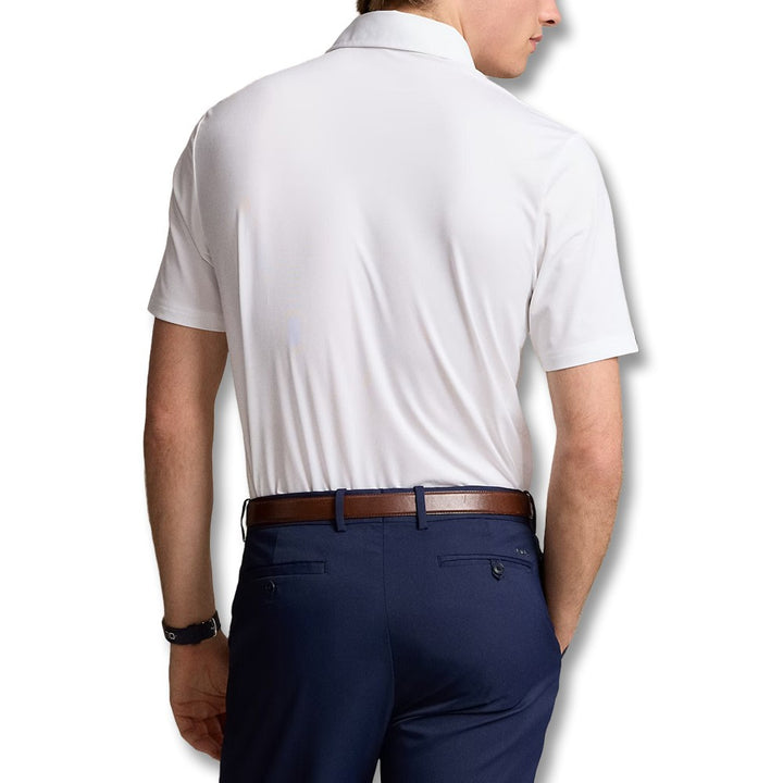 Ralph Lauren Lightweight Airflow Jersey Solid Golf Polo Ceramic White - FW24 Men