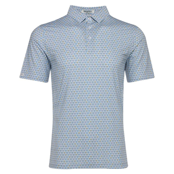 Straight Down Los Muertos Golf Polo White - FW24 Men